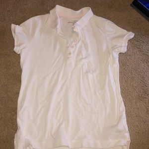 Collared white t-shirt